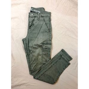 Army Green High Rise Jeggings